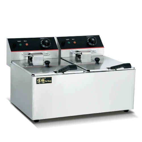 

For Commercial Electric Deep Fryer Stainless Steel Mechanical Square Manual Household Outdoor Use-for Fried Chicken French Fries