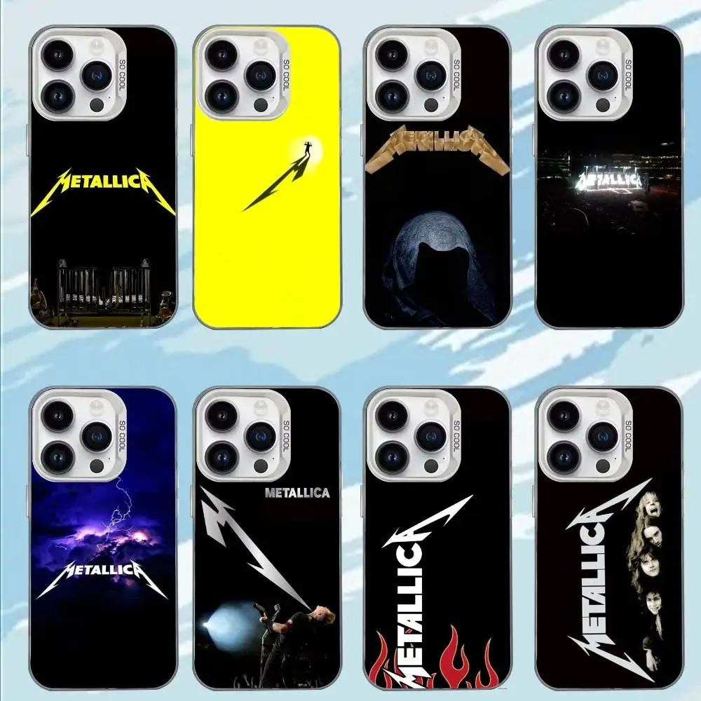 

72 S-Seasons M-Metallica Band-d Phone Case For iPhone 17,16,15,14,13,12,11,Mini,Pro,E,MAX White Candy Matte Shockproof Cover