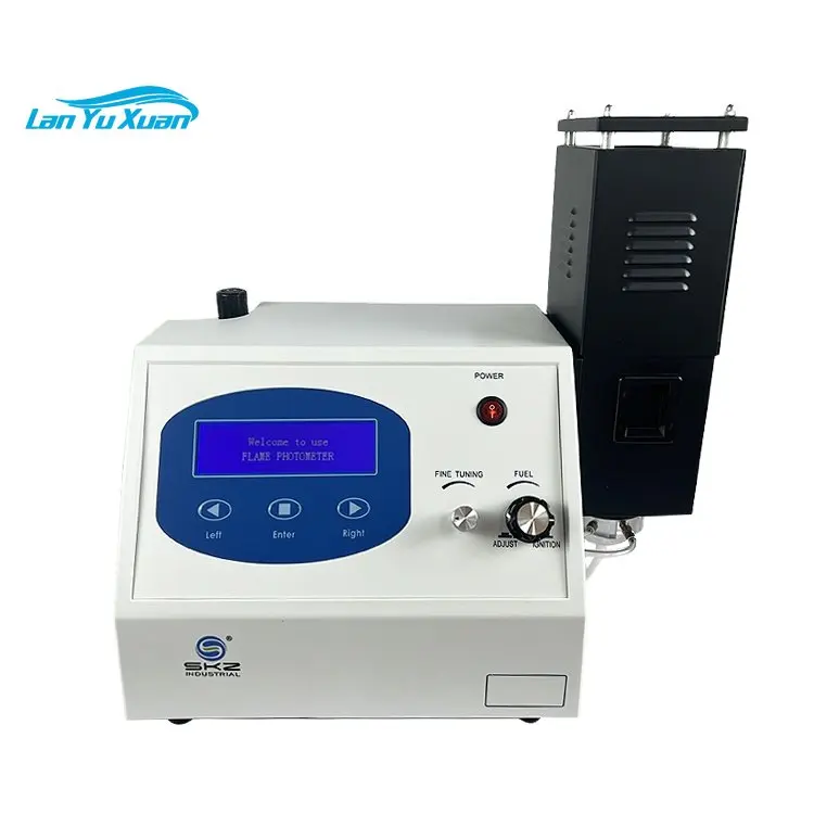 SKZ1044B Cement Glass Ceramics Measurement K Na Li Ca Ba Diagram Of Flame Photometer High Performance Flame Photometer