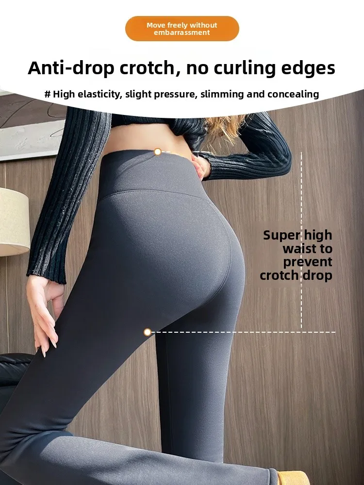 Spodnie Bell Bot plus size damskie zimowe ocieplane spodnie do jogi, legginsy, ciepłe, codzienne długie spodnie