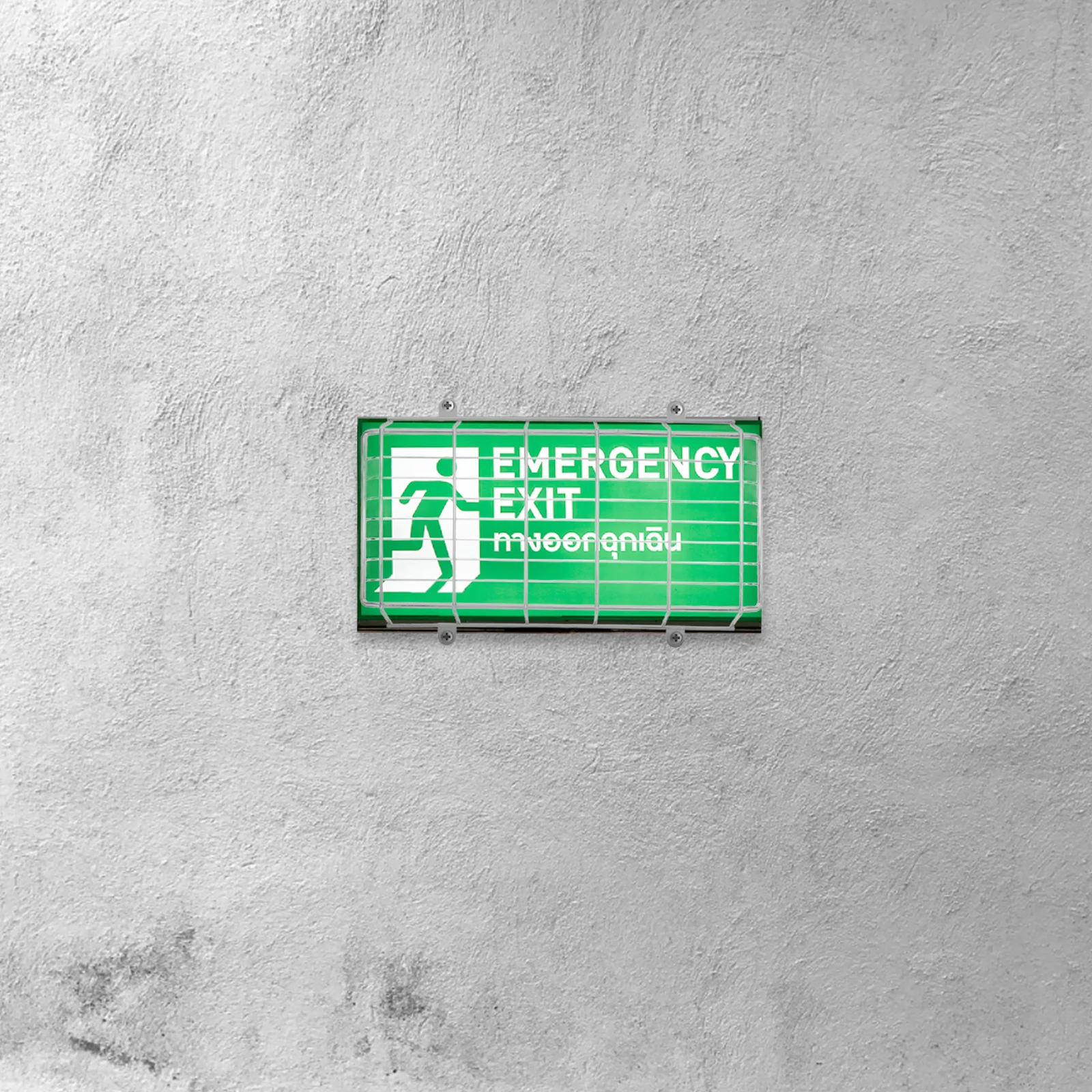 الطوارئ ضوء سلك الحرس الثقيلة قفص معدني لحماية علامة خروج ملحومة شبكة الحائط المضادة للتصادم غطاء