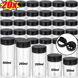 20-1PC Transparent Seasoning Jars Salt Pepper Shaker Bottles Spice Condiment Storage Box Powder Storage Container Kitchen Tools