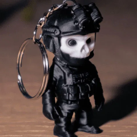 

Ghost Call of Duty Keychain Backpack Cute Pendant 3D Printed Character Peripheral Pendant