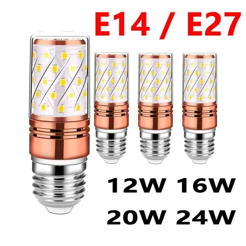 

12W 16W 20W 24W Light Bulbs LED 220V Lamp Corn Bulb E14 E27 LED Spotlights Aluminum Lampe for Home Decoration Garage Lighting