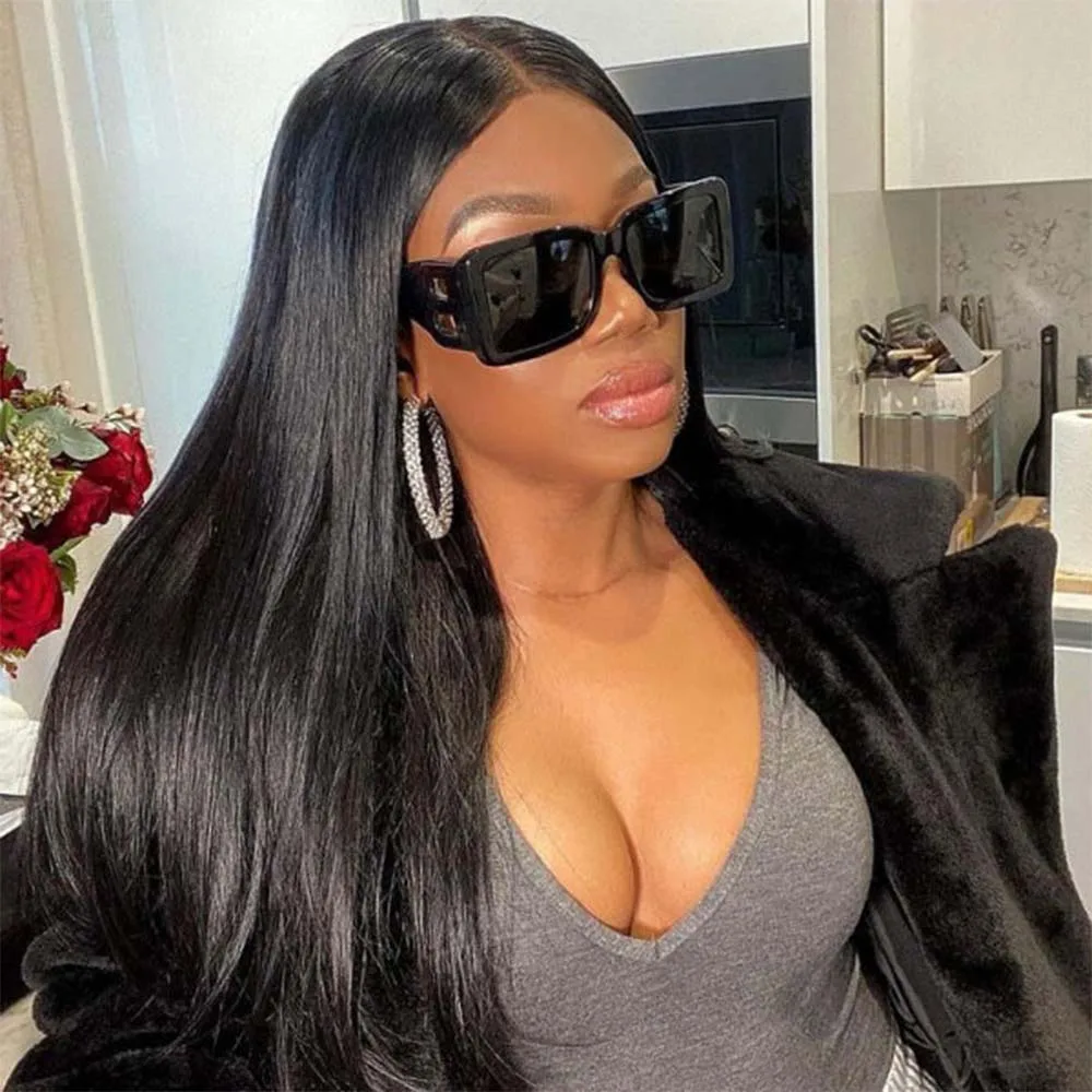 

13x6 HD Lace Frontal Wigs 30 40 Inch Straight Human Hair Wig 13x4 HD Transparent Brazilian Human Hair Wigs Preplucked For Women