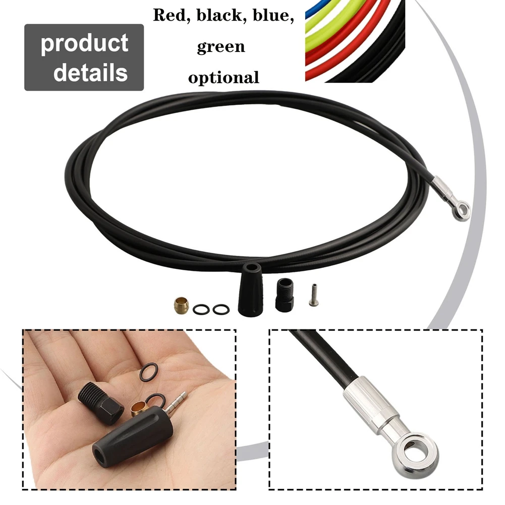 QA88X دراجة خرطوم الفرامل خرطوم الفرامل عدة 2 متر دراجة اكسسوارات الدراجات أجزاء الصحن الهيدروليكي خرطوم الفرامل الأزرق