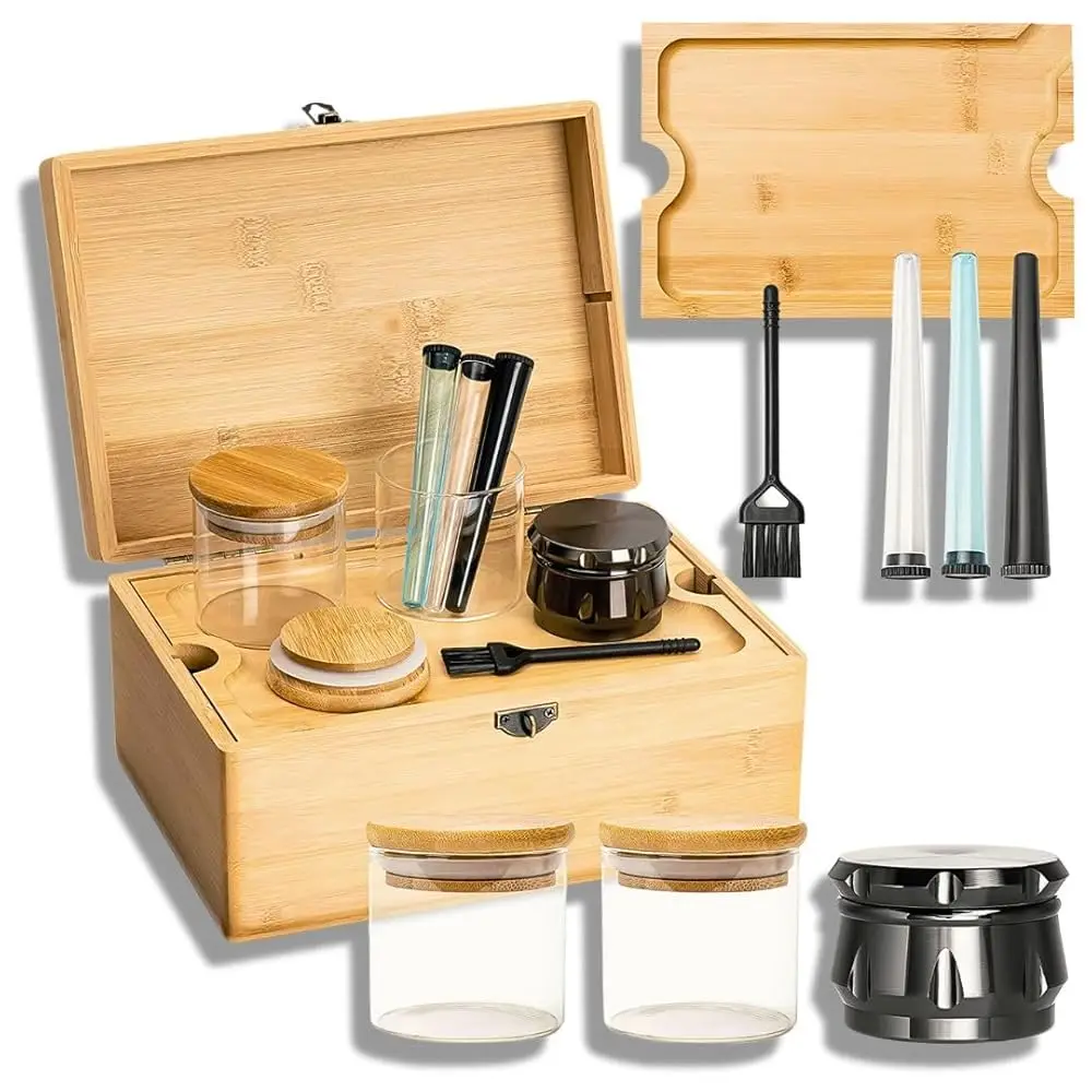 

Premium Decorative Storage Box With Removable Tray, Lockable Lid, And Accessories – Elegant Organizer For Home Décor,