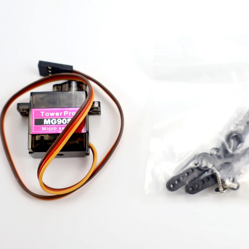 6/12 unidades MG90S 180/360 graus servo metal engrenagem digital 9g servo para helicóptero RC avião barco carro robô RC
