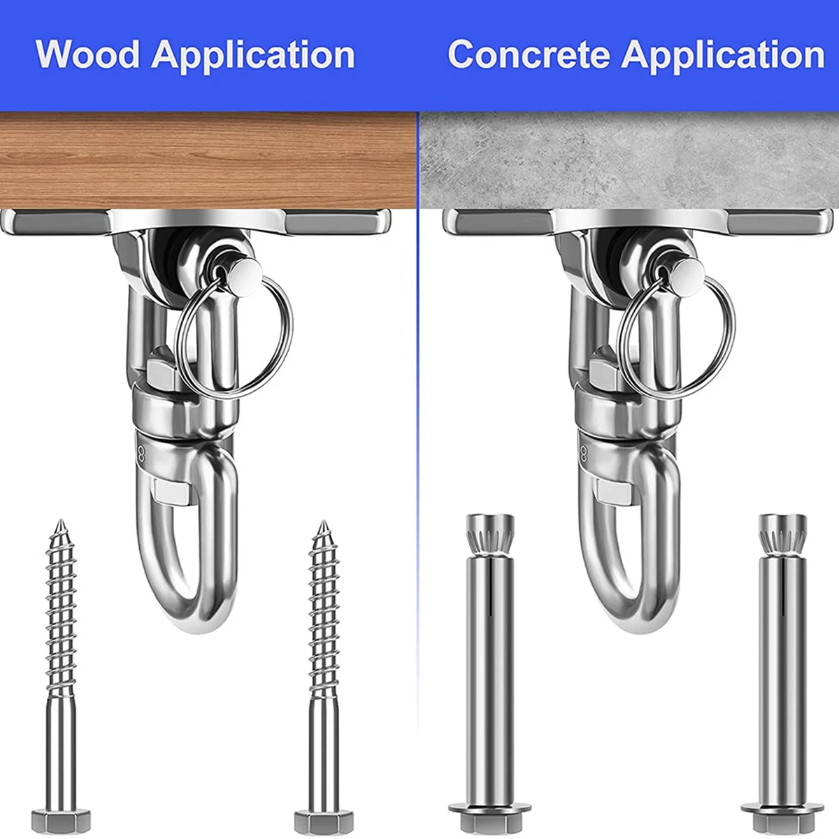 

Superior Ceiling Hook Hanging Chair,Heavy Duty Ceiling Bracket Swing Hook Swing Up to 450 KG Ceiling Hook Hanging Chair