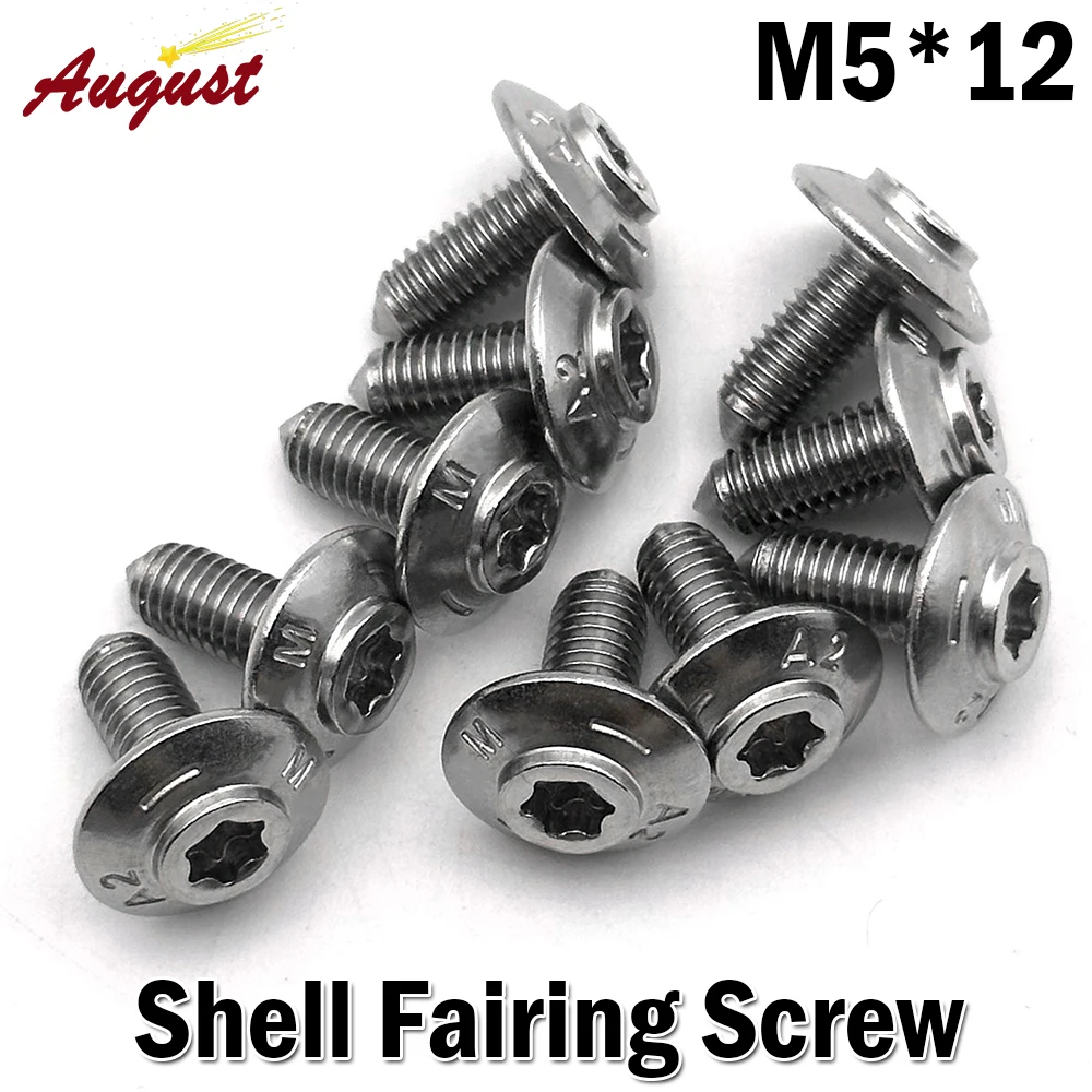 Motorcycle Accessories M5*12 For BMW R1200GS R1250GS F850GS ADV R1200RT R1250RT K1600B S1000RR Motorcycle Cowling Fairing Screws