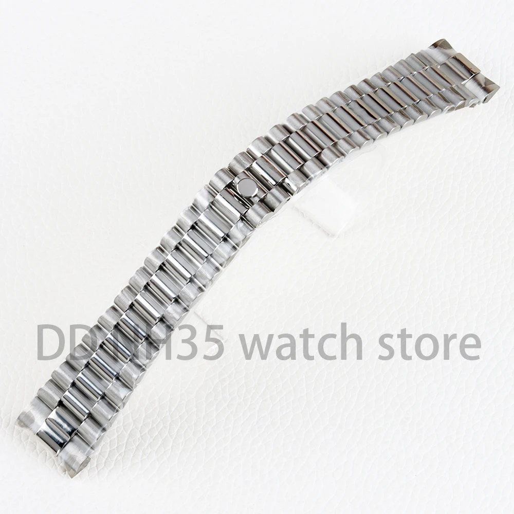 20Mm Horlogeband Voor Seiko Nh35 Submariner Case Rvs Horlogeband Glide Lock Gesp Voor Zilveren Oester Jubilee Armband