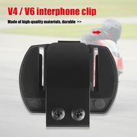 Motorcycle Helmet Headset Clip Microphone Speaker Headset Clamp BT Helmet Intercom Bracket Holder for V6 V4 Intercom