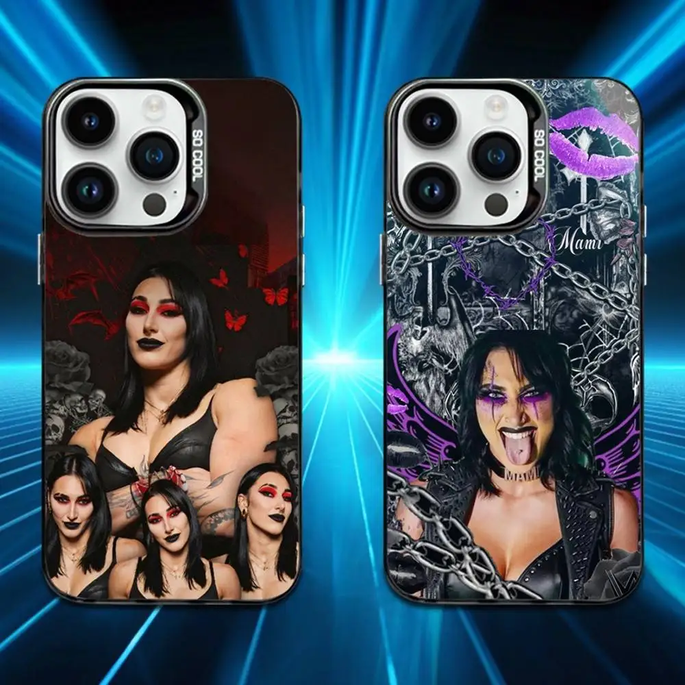 

Wrestler R-RHEA R-Ripley Phone Case For iPhone 16,15,14,13,12,11,XS,Mini,Pro,MAX Black Matte Shockproof Cover