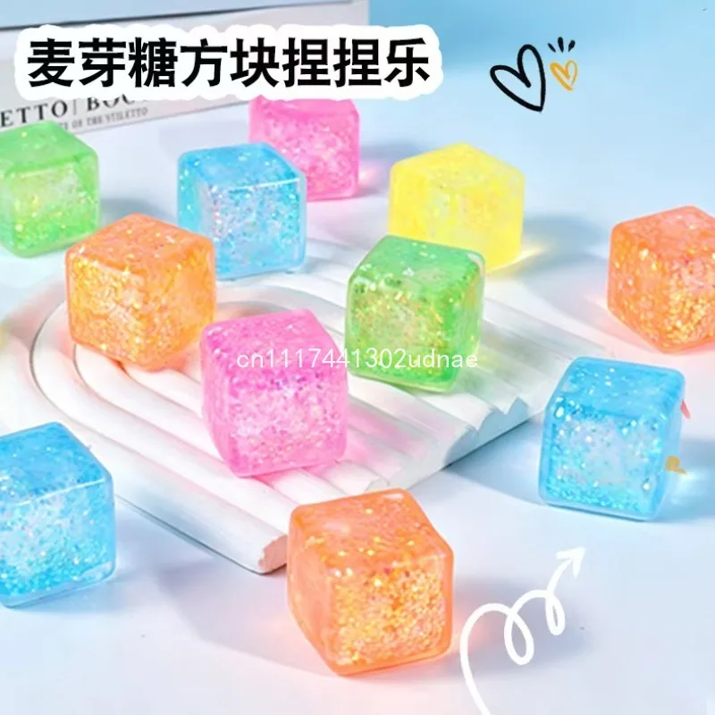 Texture Snowflake Ice Cube Maltose Squishy Slow Rebound Stress Relief Squeeze Toy