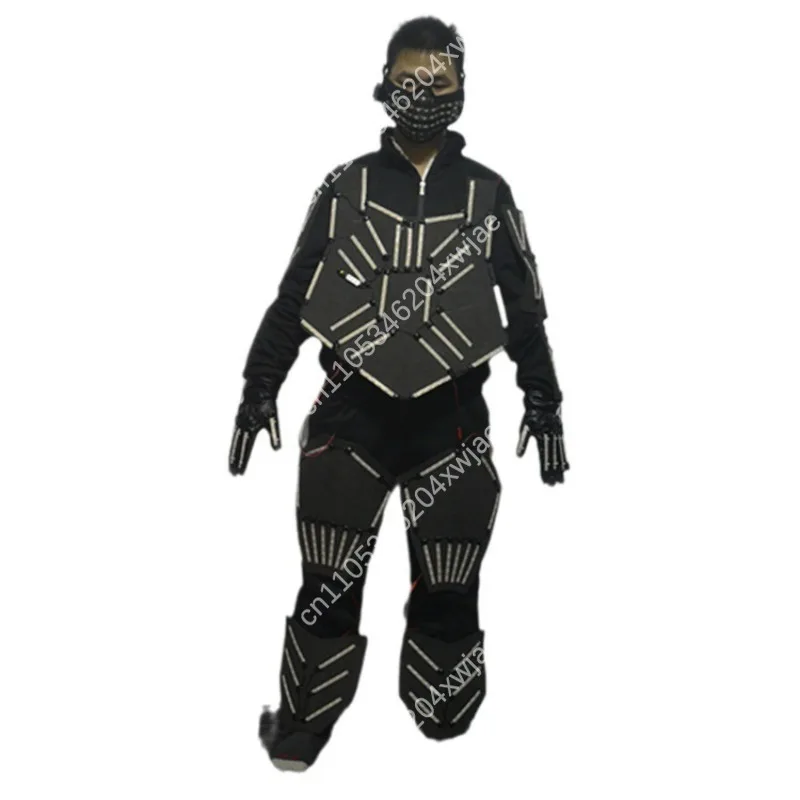 Halloween LED luminous armor eating chicken equipment game COS costume bar nightclub show atmosphere props