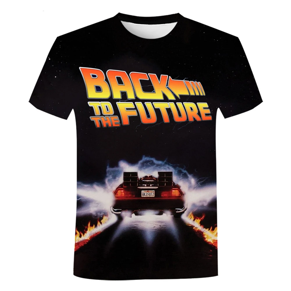Movie Back To The Future 3D Printed T-Shirts Men Women Casual Fashion Oversized Short Sleeve T Shirt Male Tees Tops Man Clothing