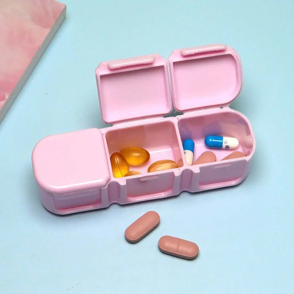 Mini Jewelry Storage Cut Compartment Storage Container Pill Dispenser Pill Box Pill Box Travel Pill Case