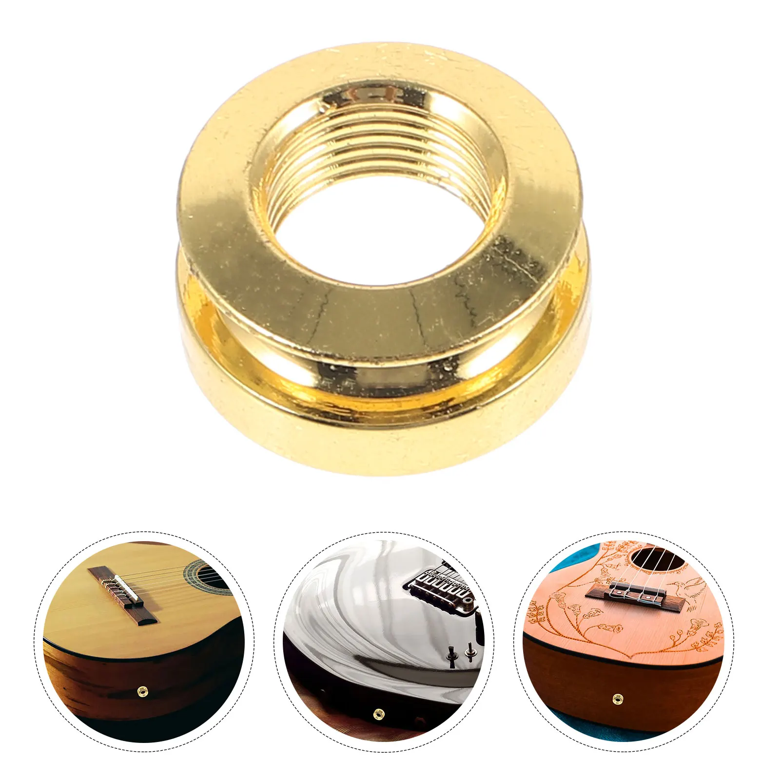 

Acoustic Guitar Pickup Socket Tail Nail Cap Guitar End Pin Cap Endpin Jack Strap Button Guitar Endpin Cap Guitar Supply