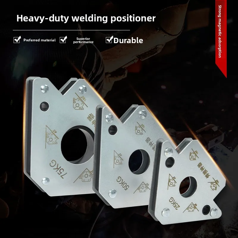 

Magnetic Welding Holder, Right Angle Welding Locator Strong Magnet Fixer Welder Auxiliary Tool for Welding Positioning