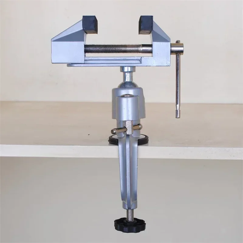 For Universal Woodworking Drilling M Table Screwdriver with 360° Swivel Head 7/6 Cm Bench Clamp with Rubberized Jaws