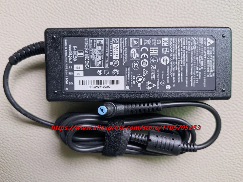 Genuine Delta ADP-90MD H 19V 4.74A 90W ADP-90MD BB ADP-90SB BB AC/DC Adapter For Acer Aspire 3020 5020 Laptop Charger A090A029L