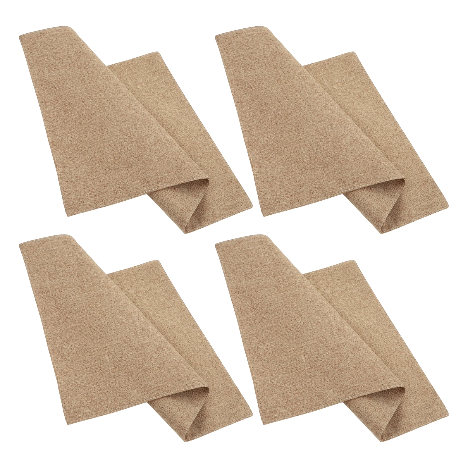 

4pcs Placemats Table Double Layer Heat Resistant Non Cloth Napkins Reusable Serviette Color Dinner Buffet