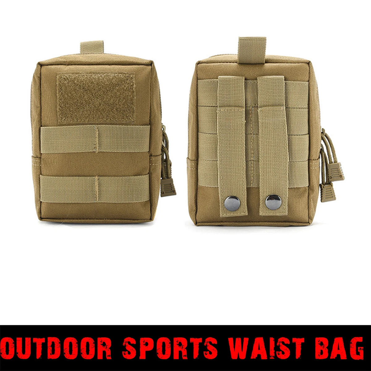 Outdoor sports waist bag, waterproof mobile phone bag, belt running waist bag, mobile phone accessory bag 900D Oxford