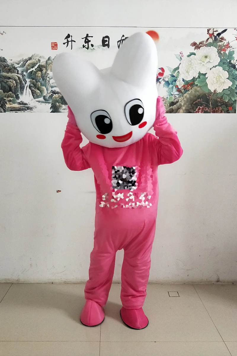 Tand mascotte kostuum tandarts tanden reclame rekwisieten tandheelkundige zorg cosplay pakken voor gezondheidsonderwijs rollenspel feest Halloween