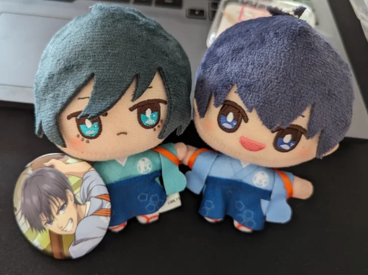 스톡 오리지널 이사기 요이치 바치라 메구루 치기리 효마 나기 세이시로 미카게 레오 12cm 만화 캐릭터 봉제 인형 트렌디 선물