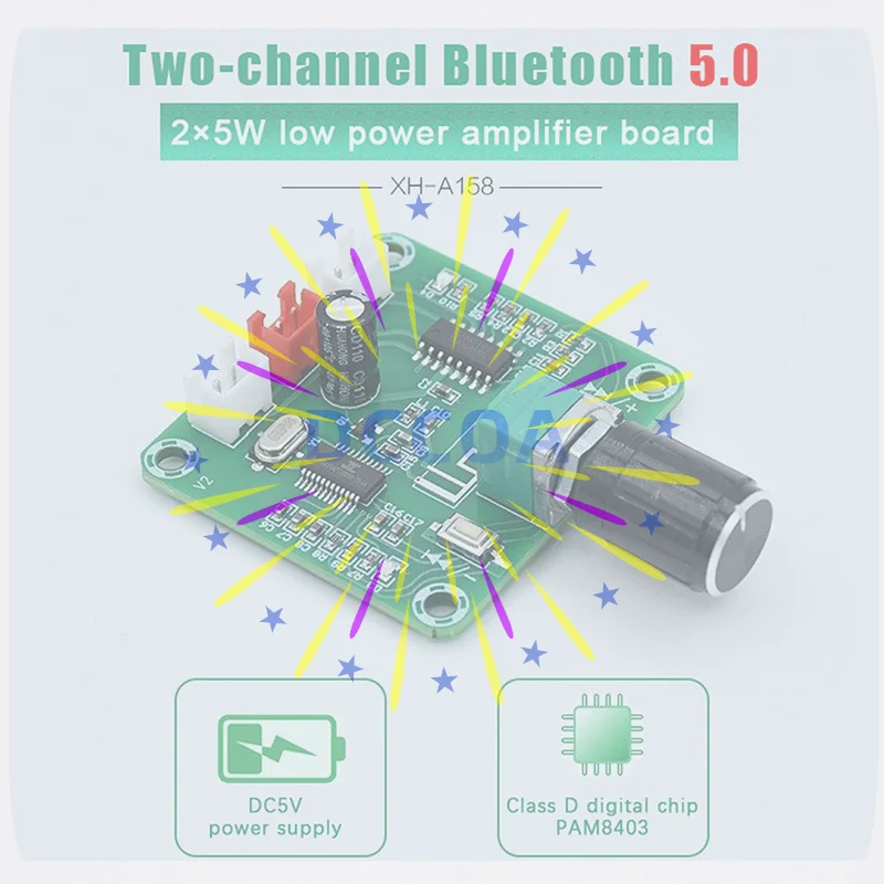1Pc Bluetooth 5.0 A…