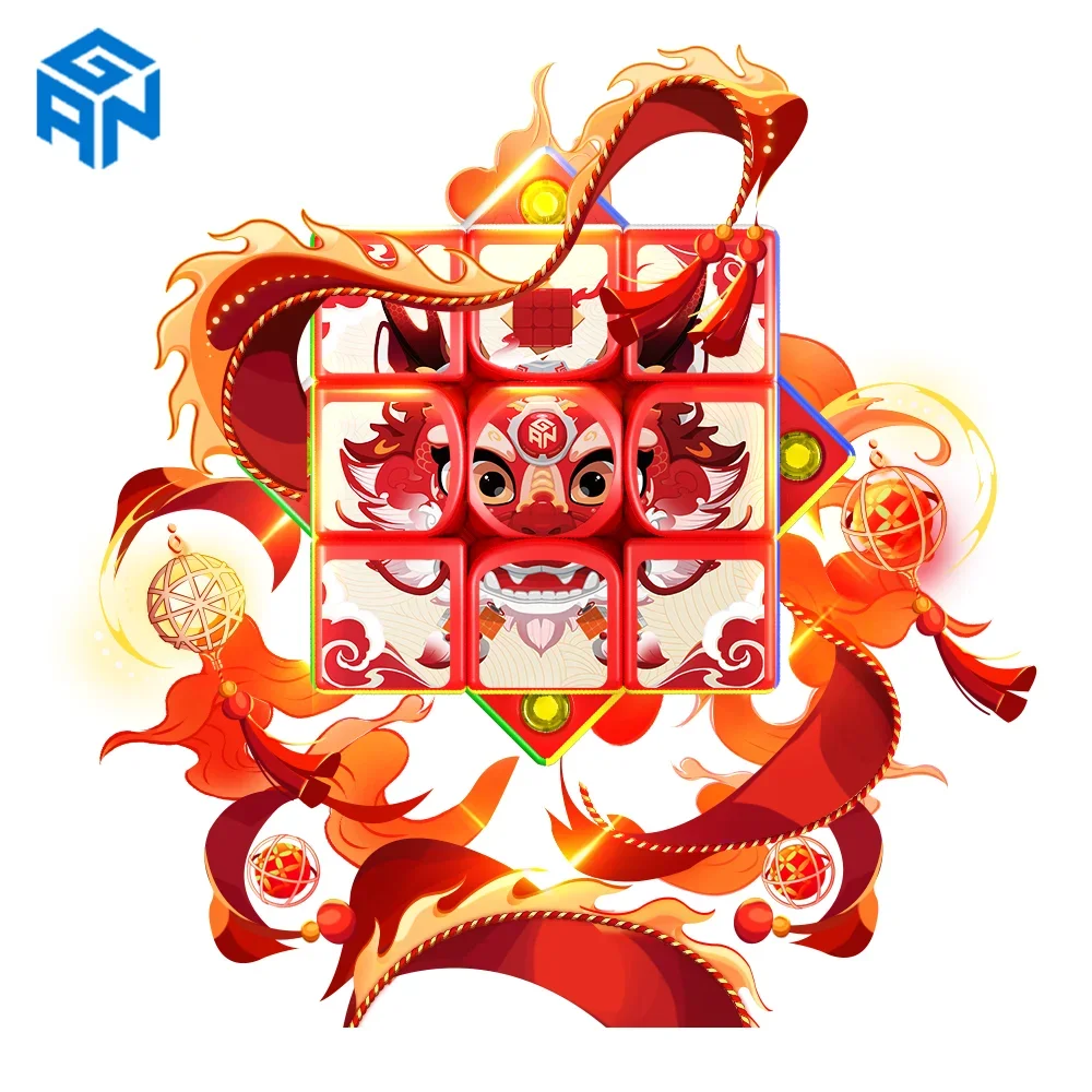 

ОГРАНИЧЕННОЕ ИЗДАНИЕ!!! [ECube] GAN356M E 3x3x3 Magnetic Loong Year Special Dragon Year Magic Cube 3x3 Speed GAN356M E Puzzle GES Toy