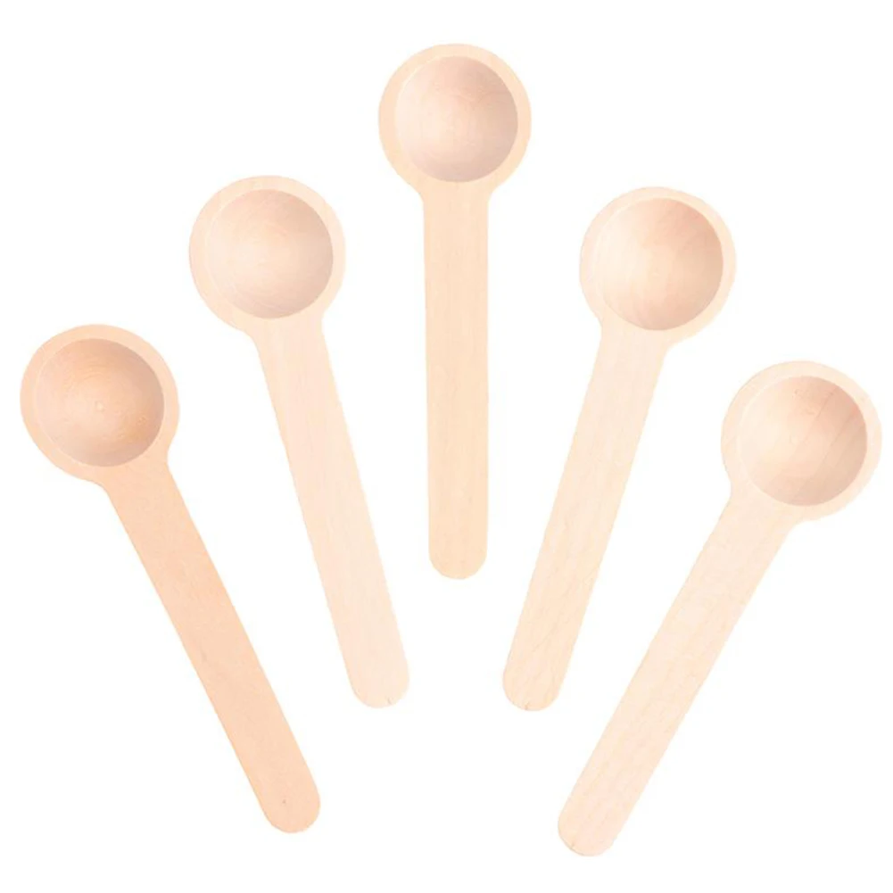 10pcs Kitchen Seasoning Honey Coffee Kitchen Cooking Small Wooden Salt Spoons for Spice Jars Tools Measuring Spoons Set