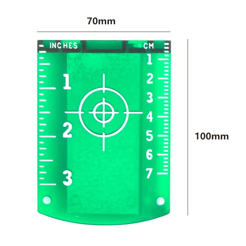 E5BB Magnetic Inch-cm Leveling Board Target Plate Card for Laser Lines Horizontal & Vertical  Distance Measuring Tools