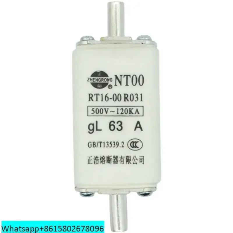 10pcs Zhenghao Zhengrong NT00 Ceramic Fuse Core NTOO RT16-00 RO31 32A50A63A80A160A