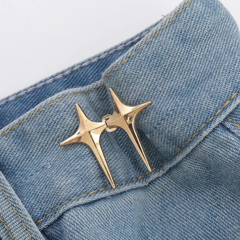 1PCS Adjustable Waist Button For Jeans Pants Detachable Button Perfect Fit Instant Jean Button No Sewing Required