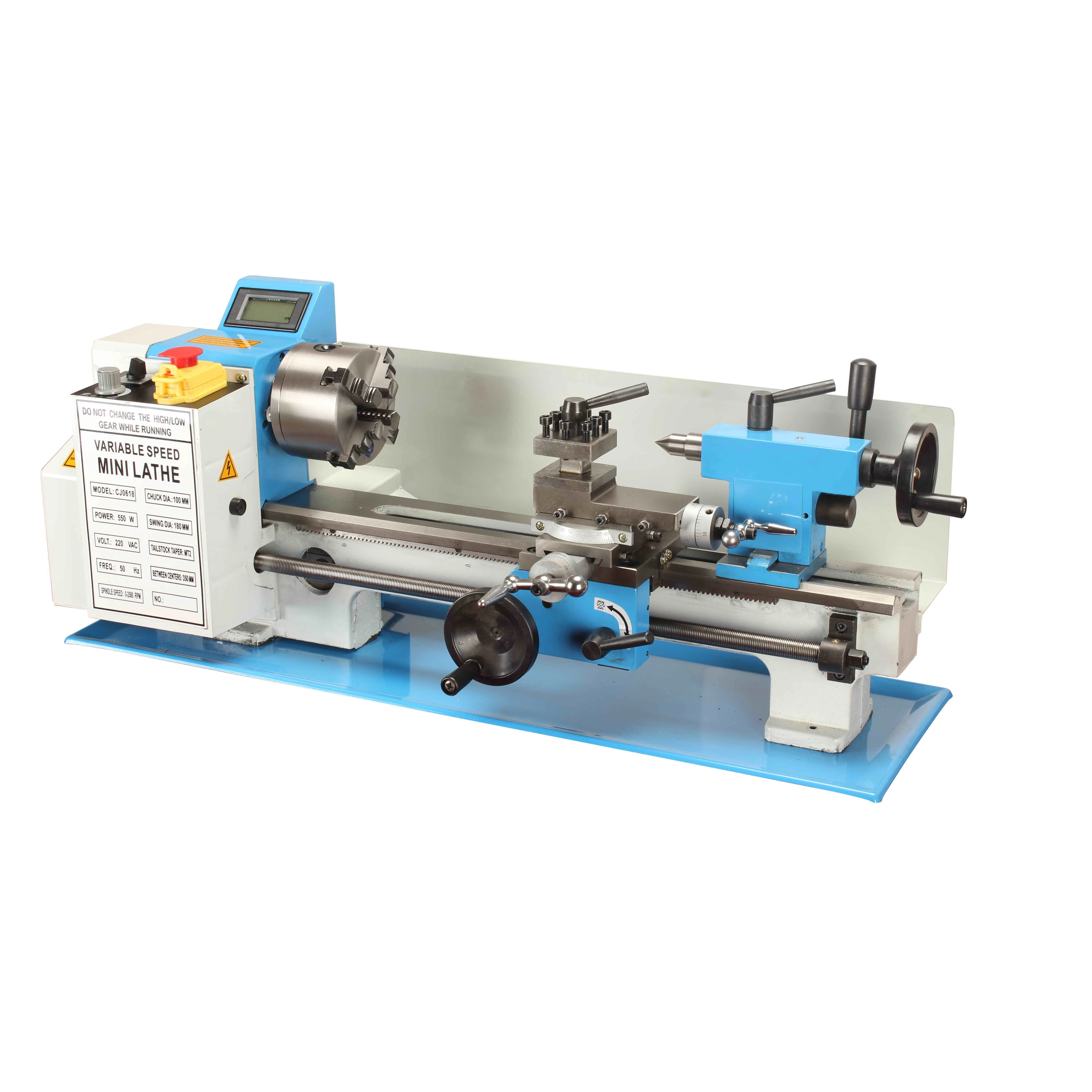 DIY0714 Mini Metal Lathe Machine For School Education And Hobby With 20mm Spindle Bore Mesin Bubut Mini Bench Lathe Machine