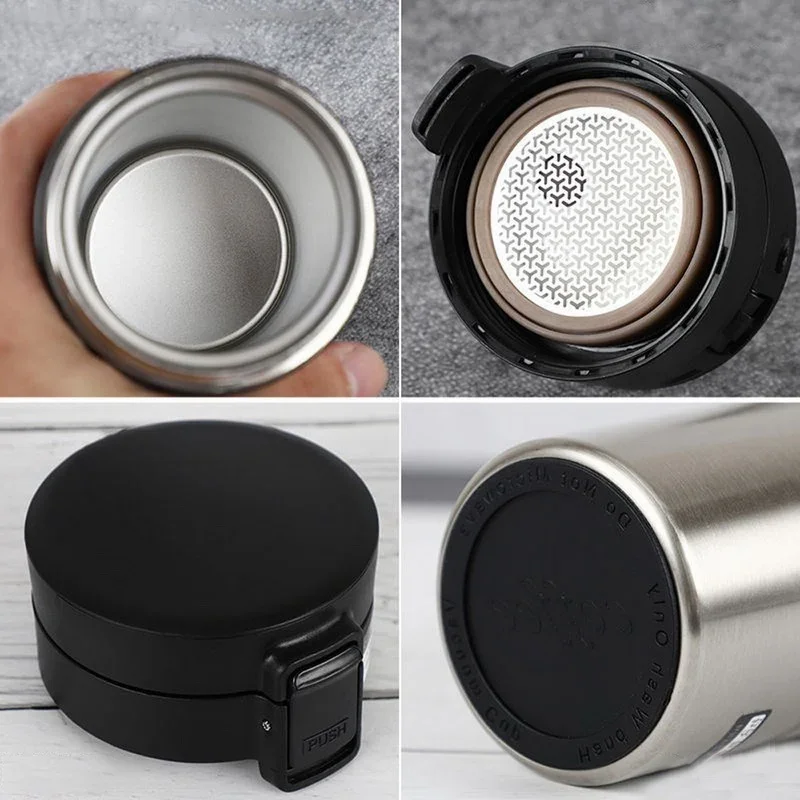 0.5L Thermal Mug Double Wall 304 Stainless Steel Coffee Cup Vacuum Flask Thermos Water Bottle Tea Coffee Leak-proof Thermos Mug