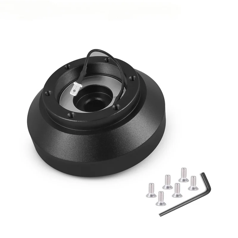 

Black E30H Racing Car Steering Wheel Mount Short Hub Adapter Quick Release Kit For BMW E30 318/325/528/M3/M5 1984-1990