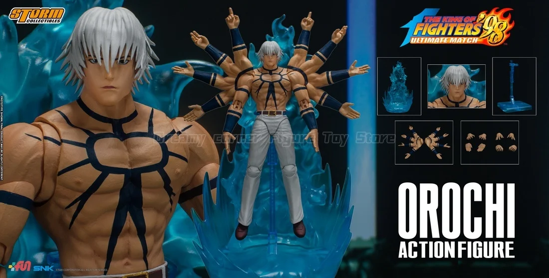 【متوفر】ألعاب العاصفة الأصلية SKKF04 YL BK ملك المقاتلين '98 أوروتشي 1/12 مجموعة نماذج زينة لشخصية الحركة #5