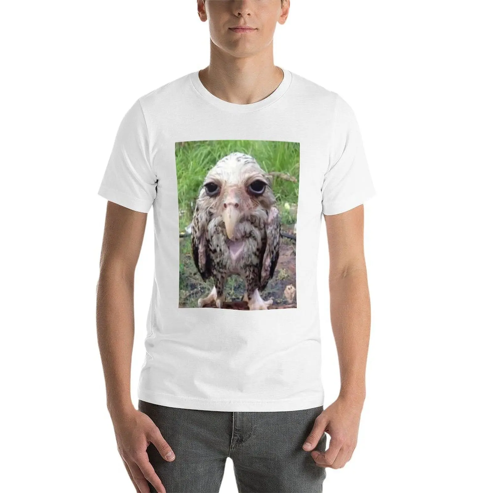 تي شيرت Wet Owl Meme Essential تي شيرت أنيمي للرجال تي شيرت مصمم تي شيرت #4