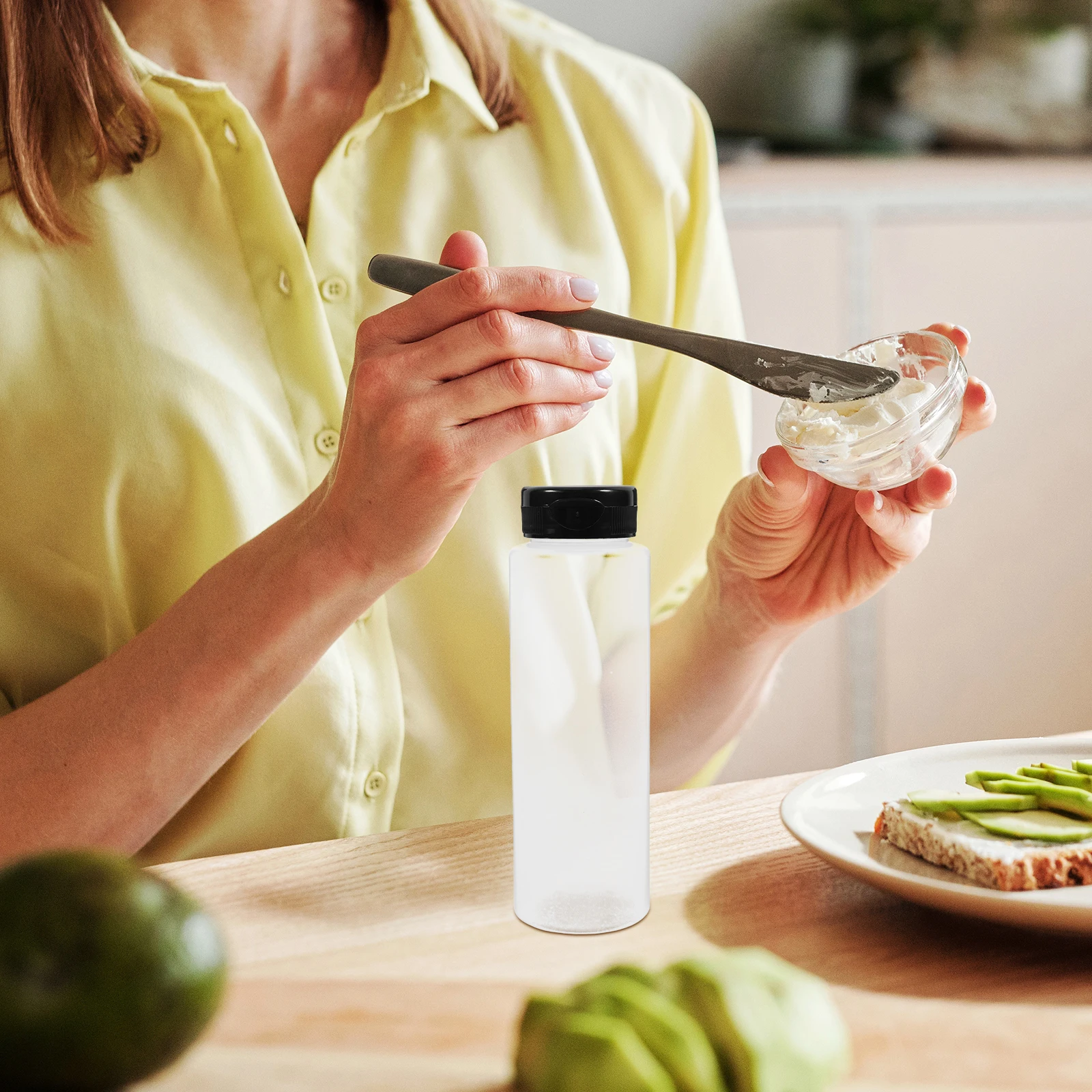 

6 Pcs Empty Bottle of Salad Dressing Squeeze Bottles Household Condiment Restaurant