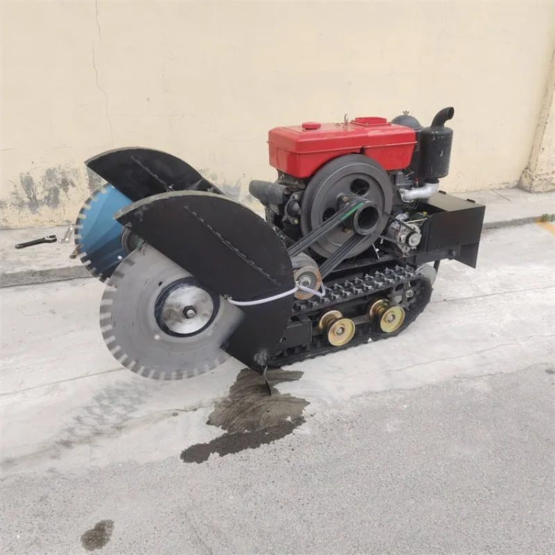 22KW Remote Control Crawler Wire Saw Machine Diamond Rope Saw for Concrete Road and Asphalt Cutting Work Use Site