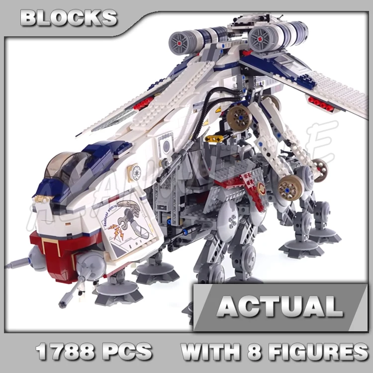 

1788 шт. Star Plan UCS Republic Прямая поставка с AT-OT Walker Транспортная машина 05053 Строительные блоки Игрушка, совместимая с моделью