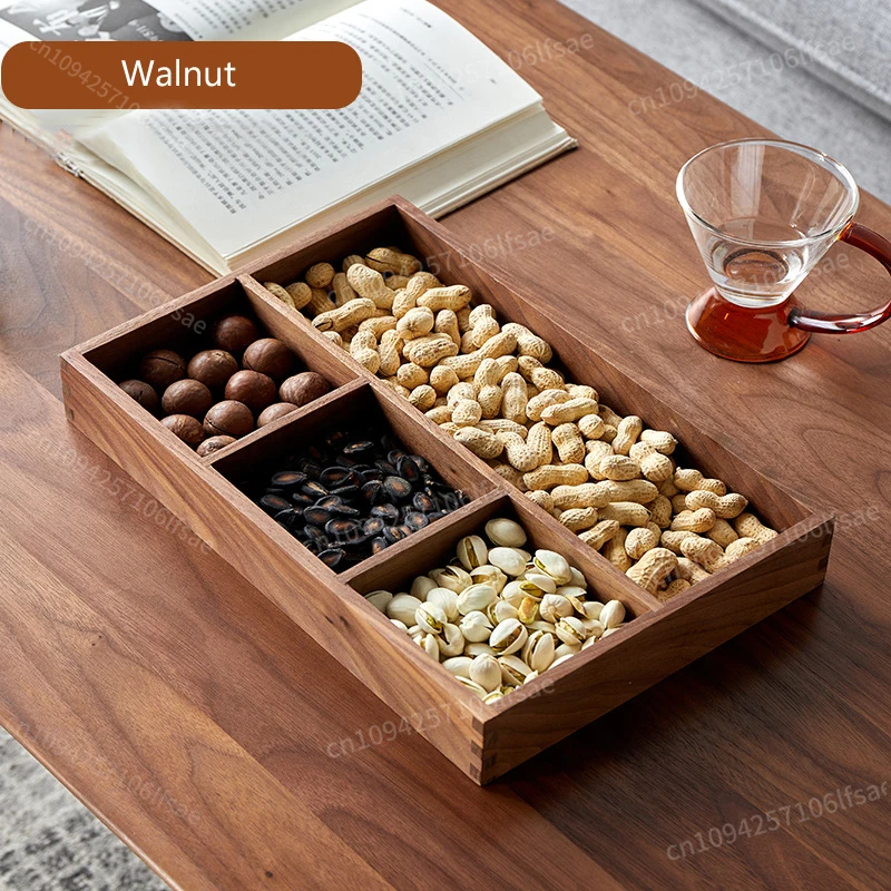 Solid wood entrance desk miscellaneous coffee table office key storage box jewelry cosmetics stationery sorting box tray
