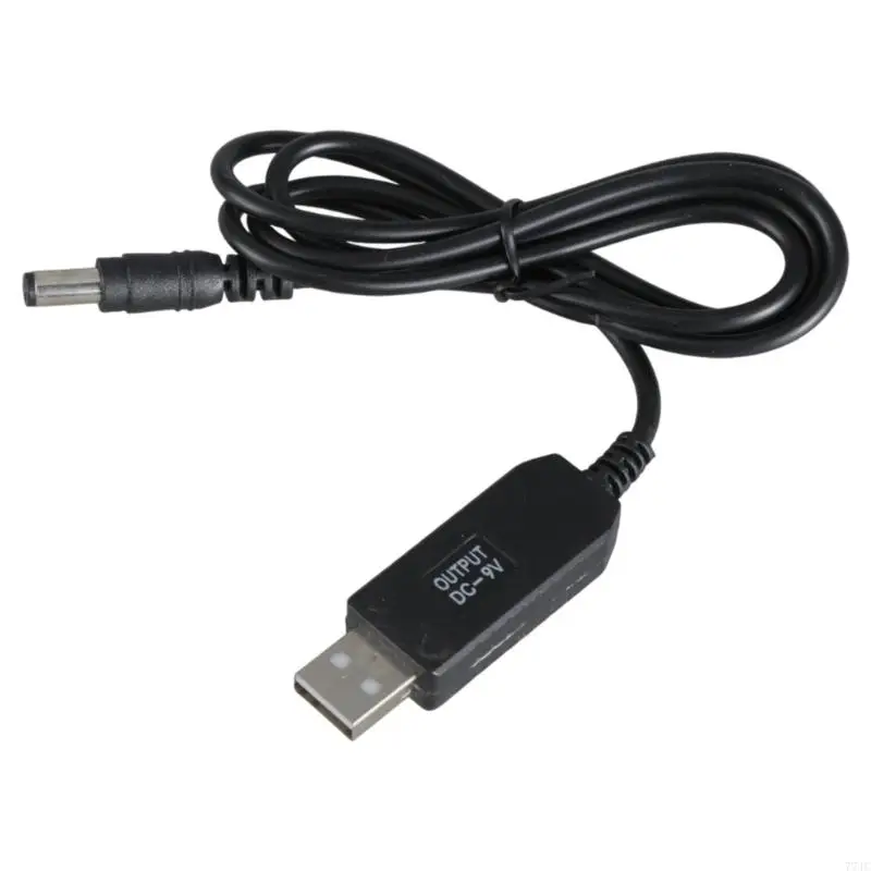 USB A до DC5.5x2,1 мм от 5V до 9 В.