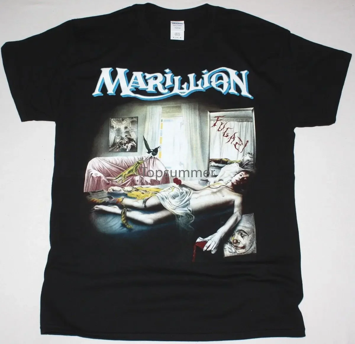 Marillion Fugazi Progressive Rock Fish Big Big Train Genesis New Black T-Shirt Selling