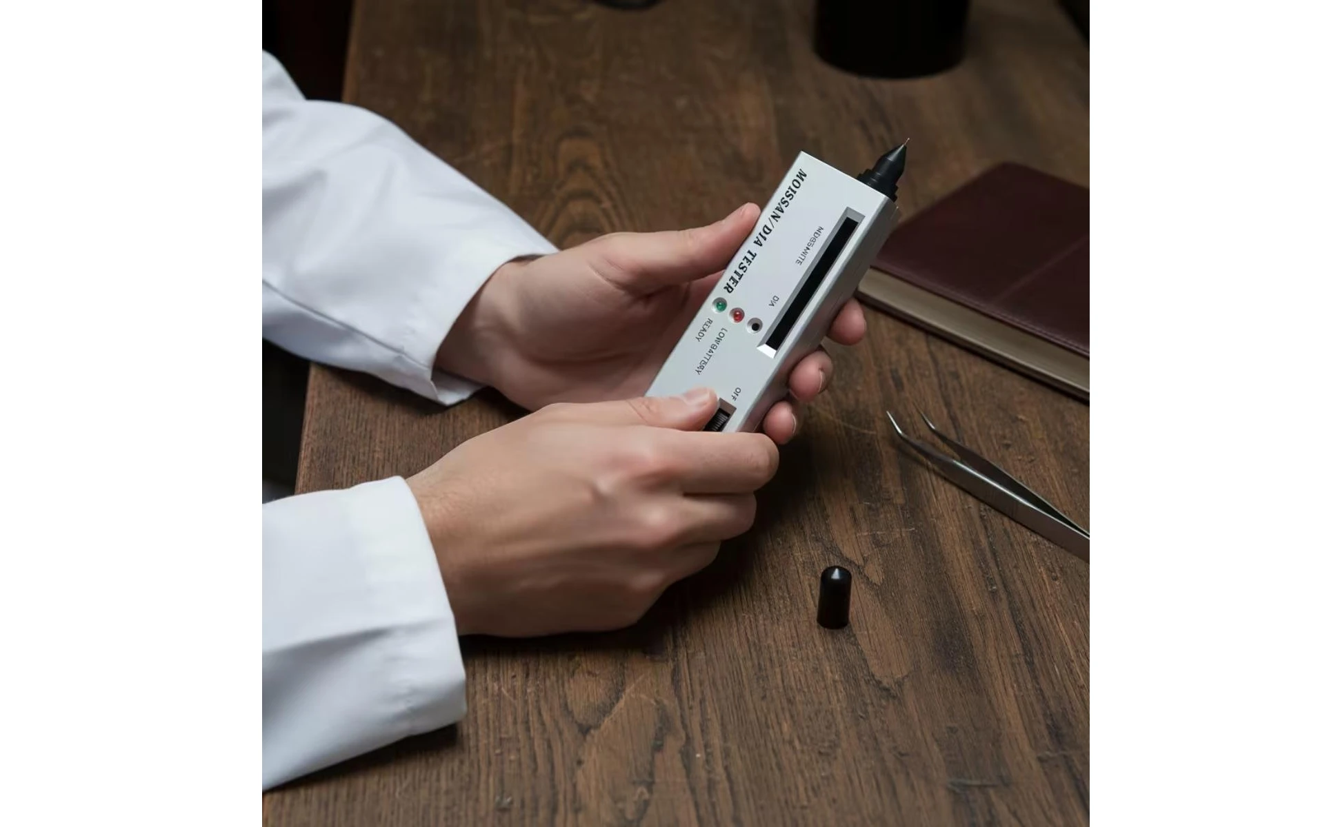 Diamond Tester Pen Handheld Moissanite Tester Diamond Checker Pen Pocket-Sized Jewelry Testing Tool High Sensitivity Diamond Tester Pen Handheld Moissanite Tester Diamond Checker Pen Pocket-Sized Jewelry Testing Tool High Sensitivity