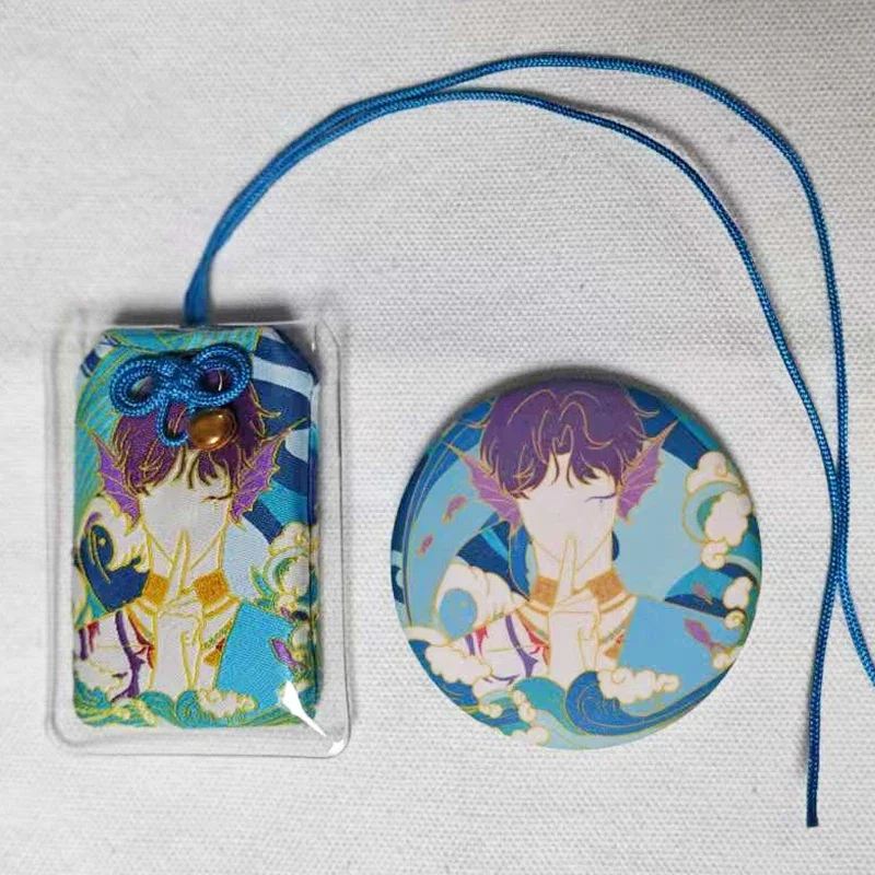 Love and DeepSpace Rafayel MO QiYu Omamori Pray Fortune Beauty Health Safe Transparent Wealth Bag Guard Talisman Pendant Keyring