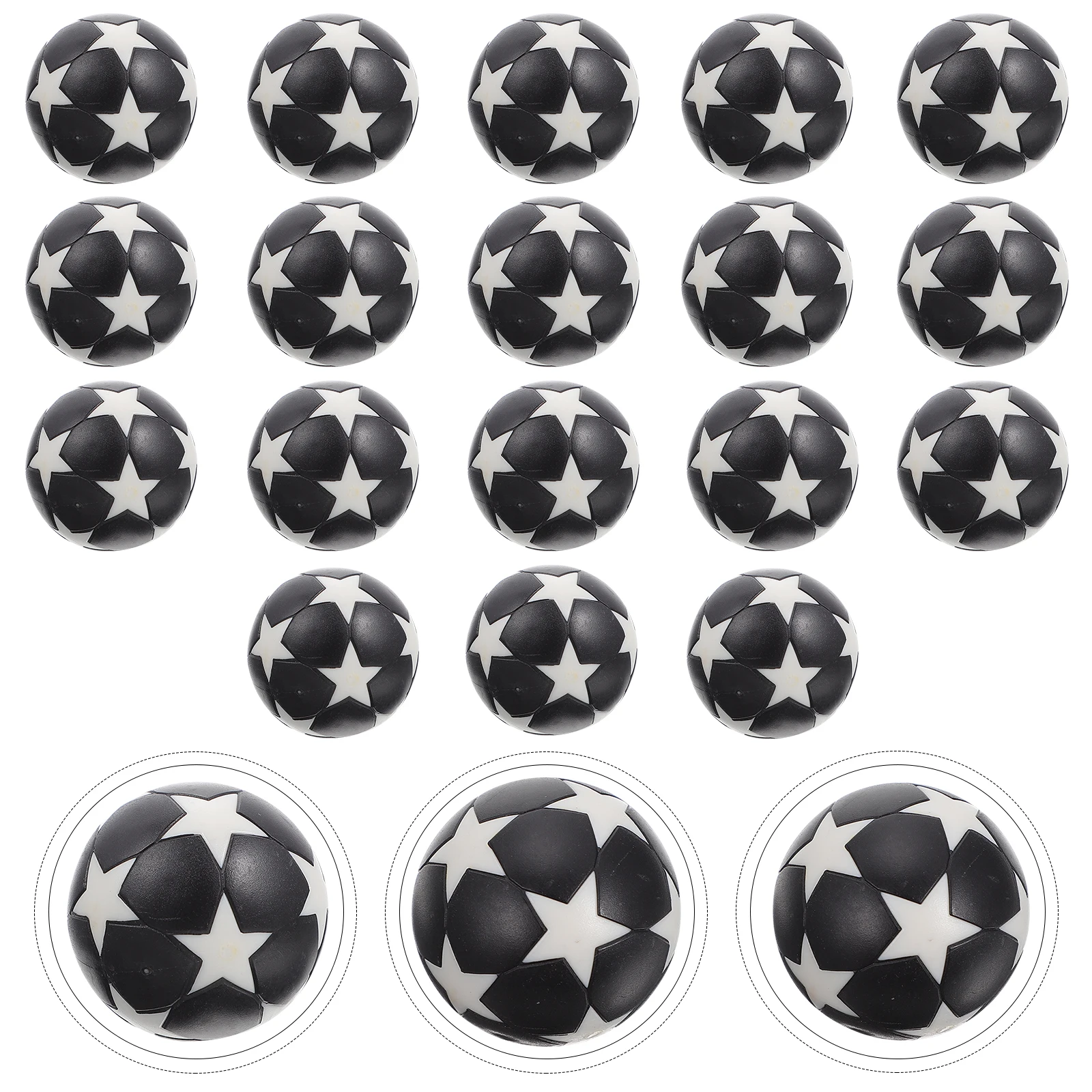 

18pcs Soccer Toy Kids Mini Table Football Accessories Colorful Durable Plastic Balls for Sports Game Fun Replacement