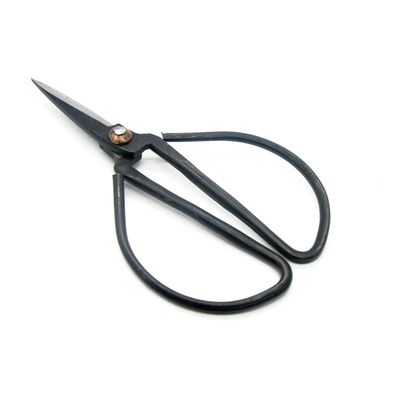 forged carbon steel scissors china traditional household bonsai scissor copper rivet vintage design